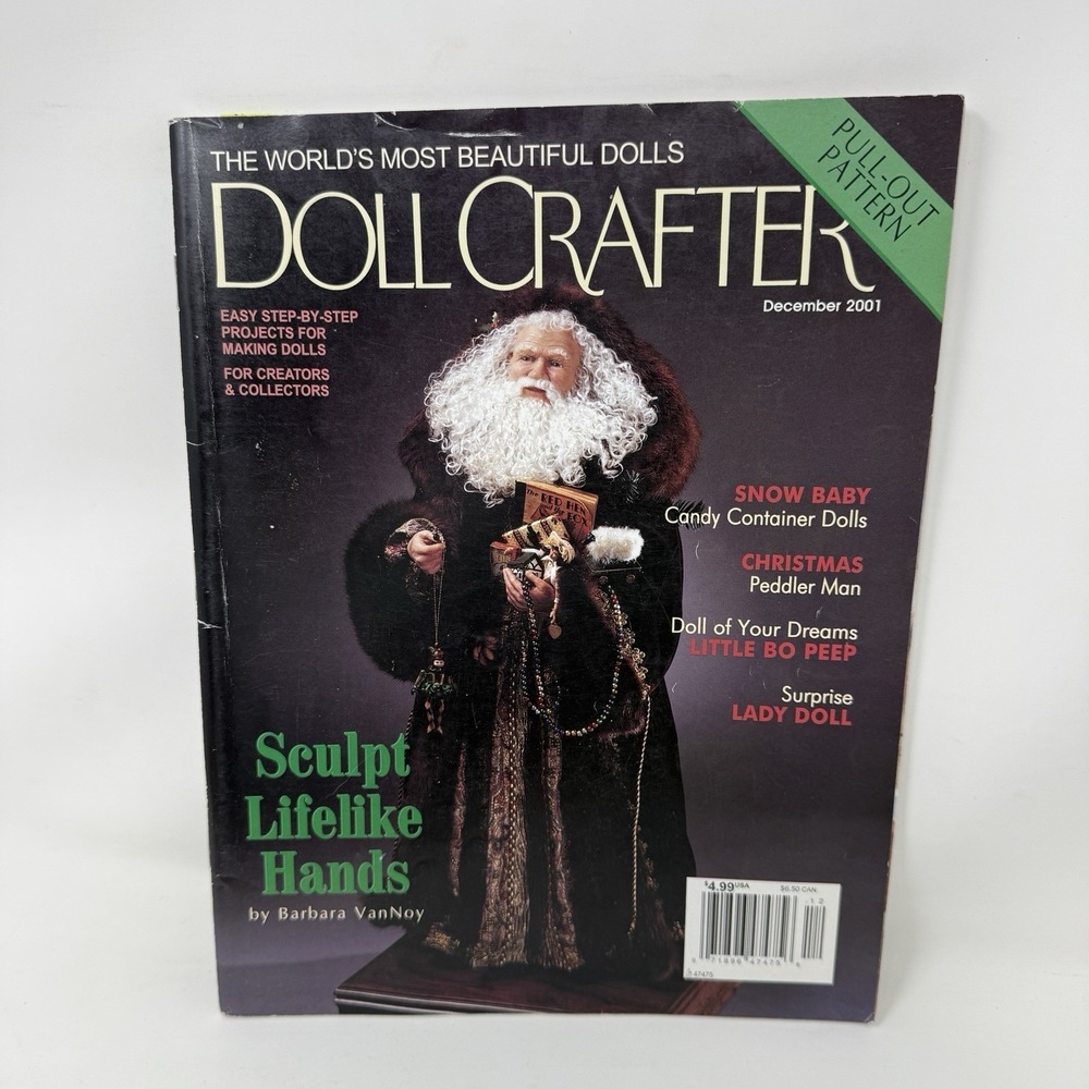 Doll Crafter Magazine December 2001 - Patterns, Candy Container Dolls, Christmas